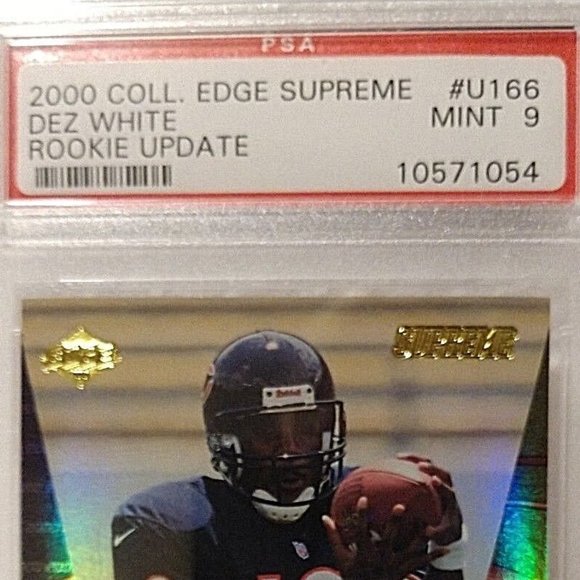 2000 COLLECTORS EDGE SUPREME #U166 DEZ WHITE ROOKIE UPDATE PSA 9 MINT SH… - Picture 4 of 11